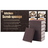 Foamworld 6Pcs Emery Sponge, Nano Carborundum Sponge, Hand Sanding Block, Kitchen Cleaner Tool, Wet and Dry Dual-use, Durable Thick Sanding Sponge