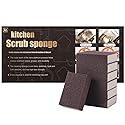 Foamworld 6Pcs Emery Sponge, Nano Carborundum Sponge, Hand Sanding Block, Kitchen Cleaner Tool, Wet and Dry Dual-use, Durable Thick Sanding Sponge