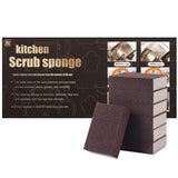 Foamworld 6Pcs Emery Sponge, Nano Carborundum Sponge, Hand Sanding Block, Kitchen Cleaner Tool, Wet and Dry Dual-use, Durable Thick Sanding Sponge