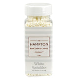 White Sprinkles Jimmies 3.17 oz, Sprinkles For Cake Decorating, Cake Sprinkles, Sprinkles For Baking, Ice Cream & More, The Hampton Candy Company