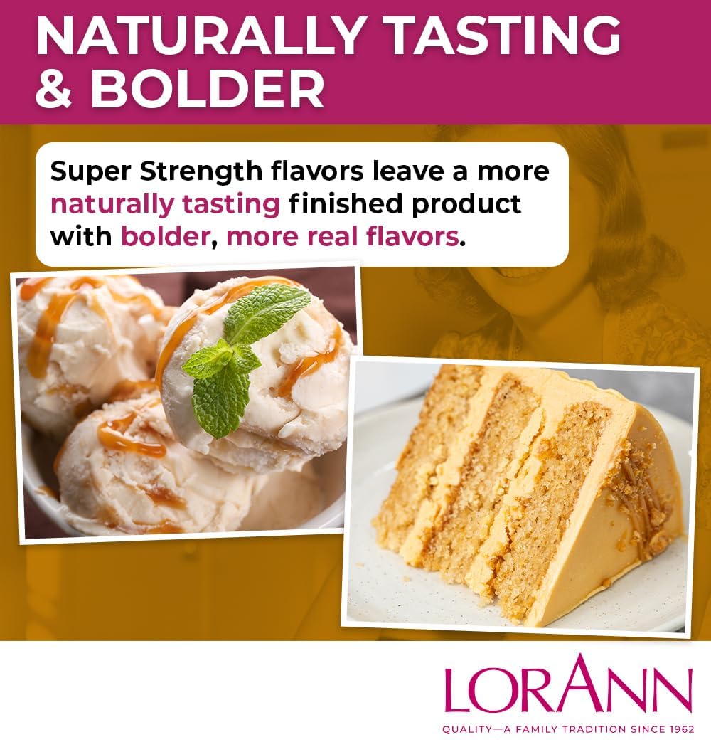 LorAnn Oils Super Strength Flavoring - Used For Candy Making, Flavoring, Baking, Hard Candy, & Flavor Oils - Bold, Natural Flavors 4X Stronger Than