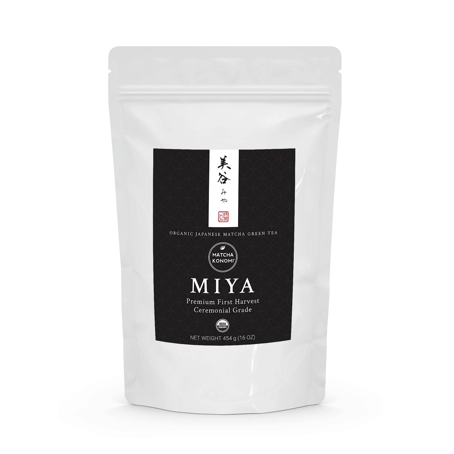 Miyazaki Matcha 454g (16oz) Bag - Organic Premium Ceremonial Japanese Matcha Green Tea Powder - First Harvest - Zero Sugar - USDA and KOAA Certified