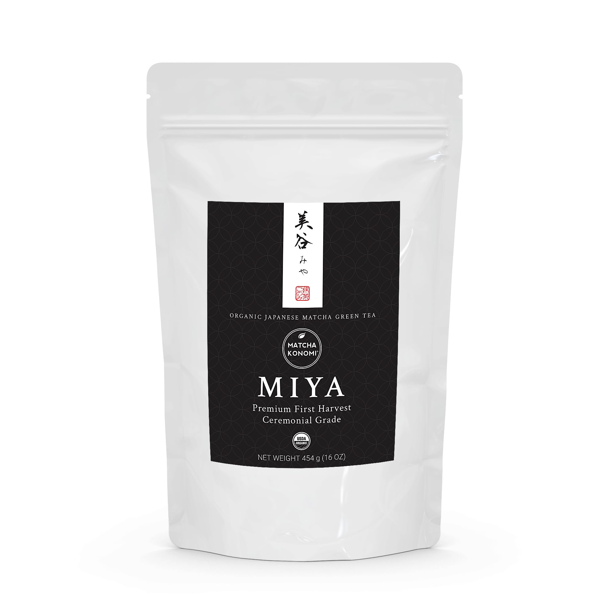 Miyazaki Matcha 454g (16oz) Bag - Organic Premium Ceremonial Japanese Matcha Green Tea Powder - First Harvest - Zero Sugar - USDA and KOAA Certified