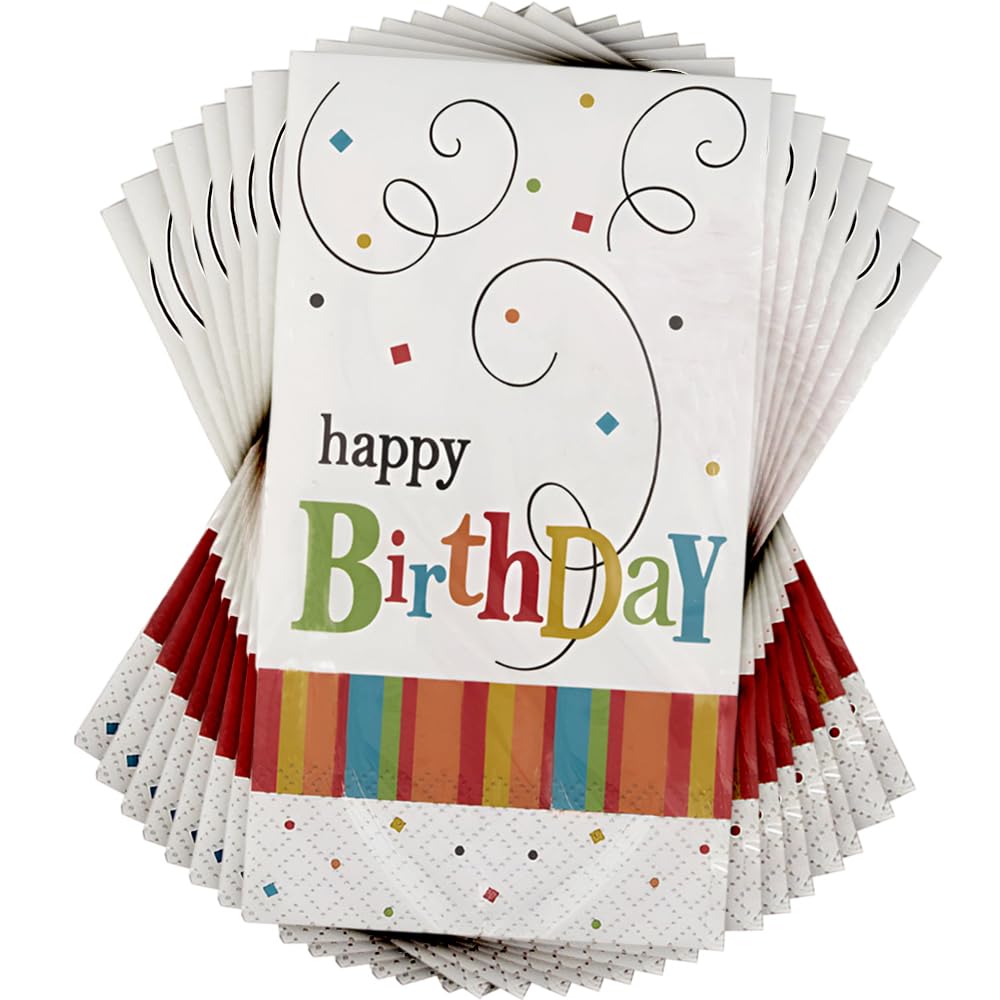 Birthday Confetti Guest Paper Towels | 12.9" x 15.7" | 24 Pcs