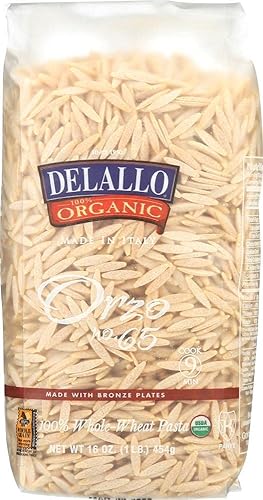 Delallo 100% Organic Orzo Pasta - 16 oz2