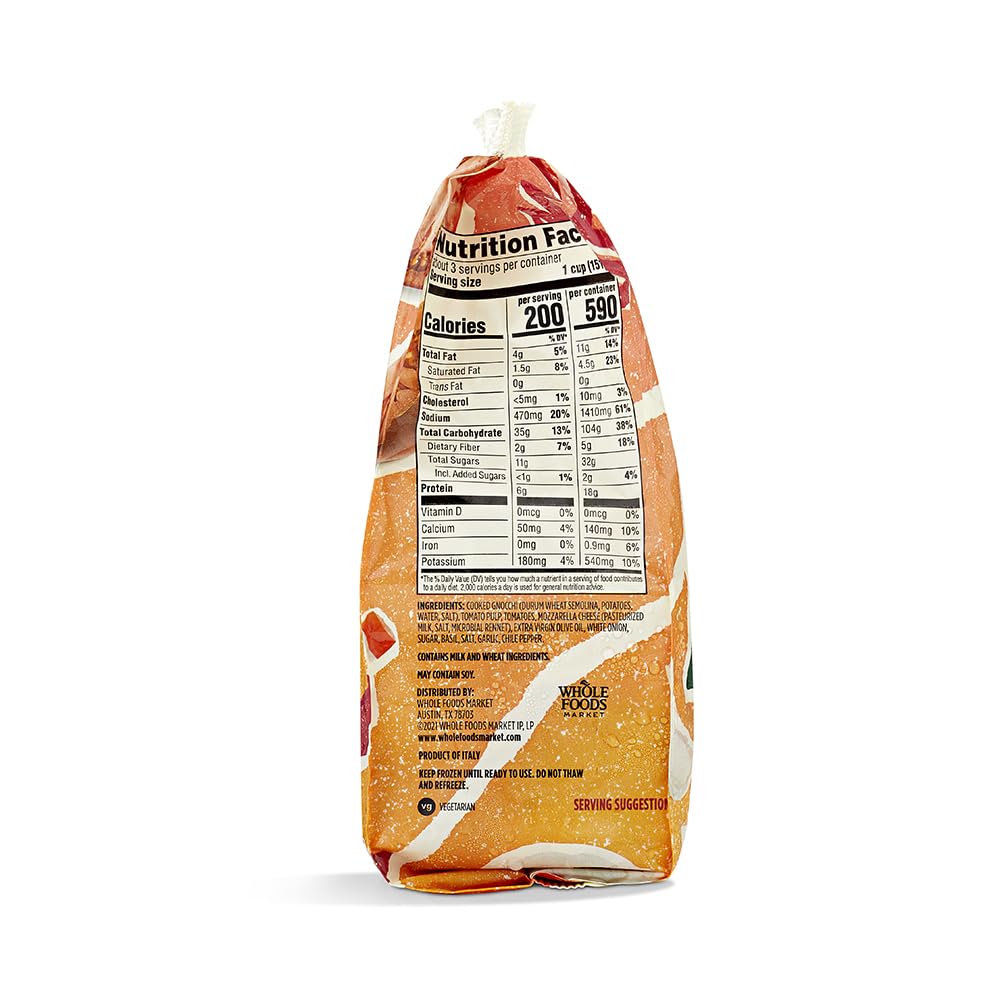 Whole Foods Market, Gnocchi all Sorrentina, 16 oz, (Frozen)