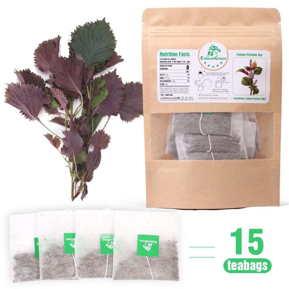 EidolonGreen [China Medicinal Herb]100% Natural Perilla Frutescens Tea,Organic Perillae Folium tea,(Perillae Folium/Zisuye/???/???) Non-GMO