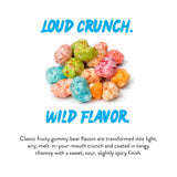 El Jefe Snacks Freeze-Dried Gummy Bears with Chamoy - Crunchy Freeze-Dried Candy with Sweet Fruit Flavor & Tangy Chamoy - Light, Airy Candy Snack