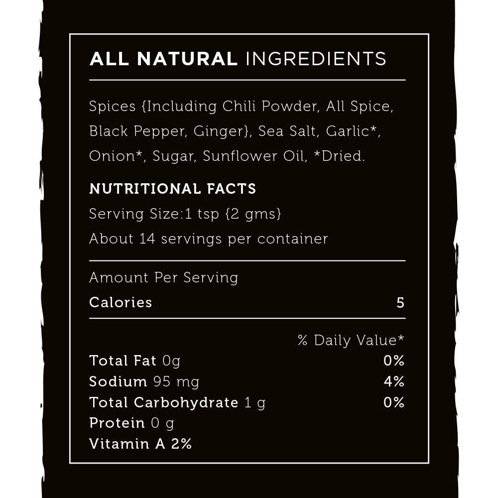 Dimply's Cajun and Jerk Seasoning Mix, Marinade and Dry Rub Perfect for Chicken, Meat, Vegetables, Tofu - Gluten Free, Preservative Free and MSG Free