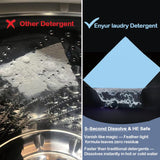 Enyur Laundry Detergent Sheets | Ultra-Portable | Travel Size | 32 Loads, 5-Second Dissolve | TSA-Approved & Eco-Friendly | 2X Stain Removal Tech |