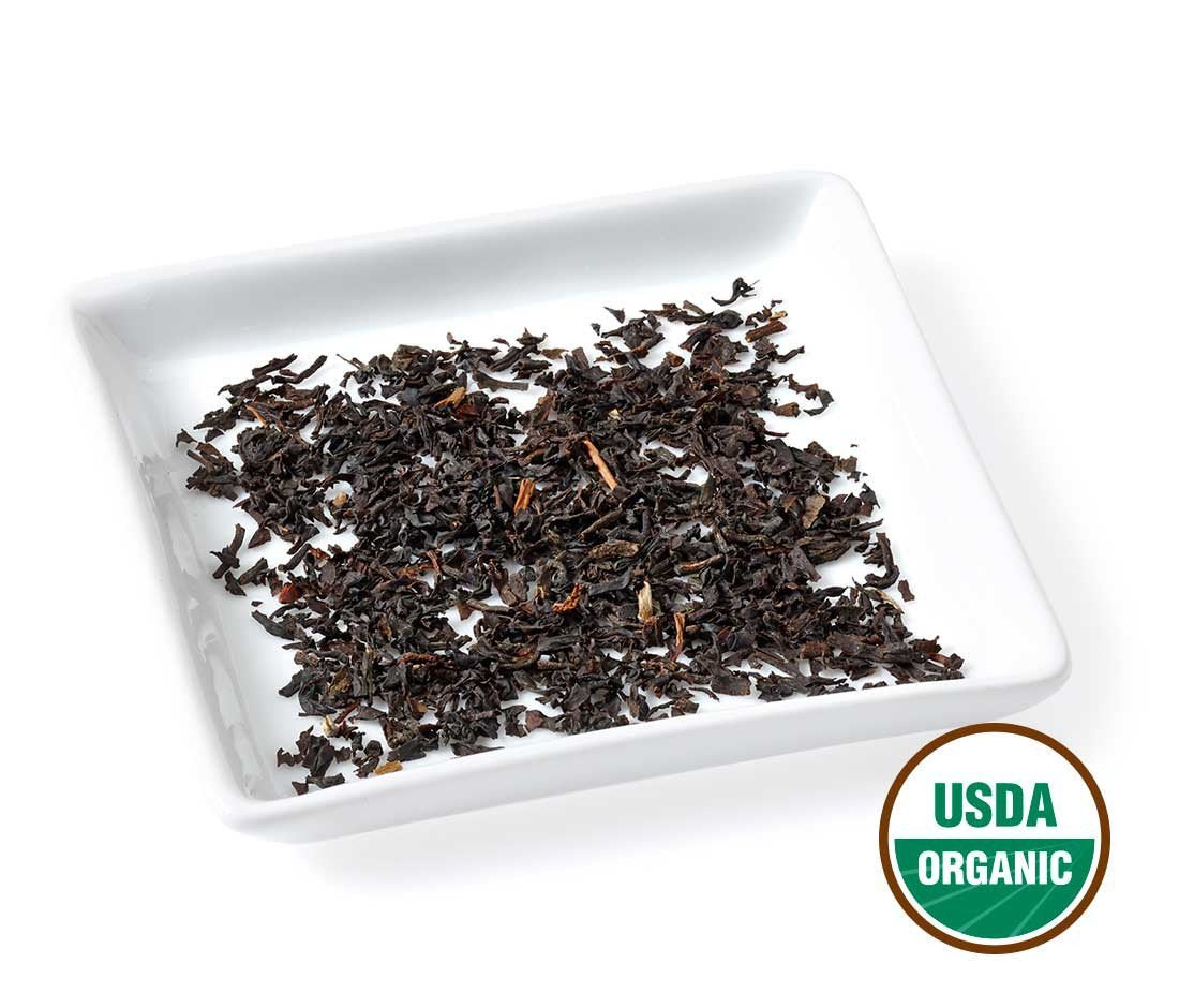 Golden Moon Tea Organic Irish Breakfast Black Tea - Loose Leaf, Non-GMO - Travel Tin (24 Servings)