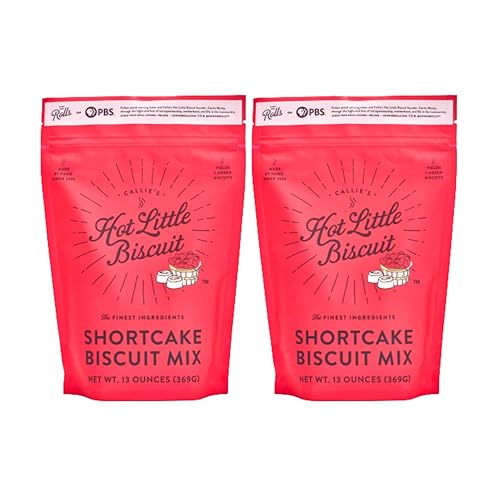Callie's Hot Little Biscuit Shortcake Biscuit Mix | Fast, Easy, Delicious | 2 Bags of Biscuit Mix | 13oz per bag | Makes 24 Shortcake Biscuits