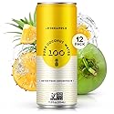 100 Coconuts Pineapple Pure Coconut-100% Pure Coconut Water - Low Calorie All-Natural Drink with Electrolytes - Naturally Sweet, no preservatives