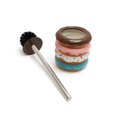 Deep & Sturdy Toilet Bowl Brush with Holder - Doughnut Bowl Brush - Durable Scrubbing - Toilet Cleaners - Household Essentials - Bathroom Cleaner
