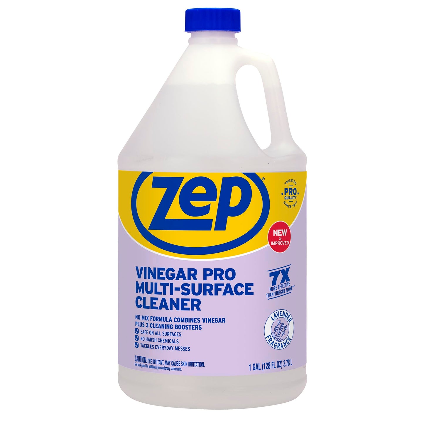 Zep All-Purpose Cleaner With Vinegar - 1 Gallon (Case of 4) R48410 - Gentle for Everyday Use