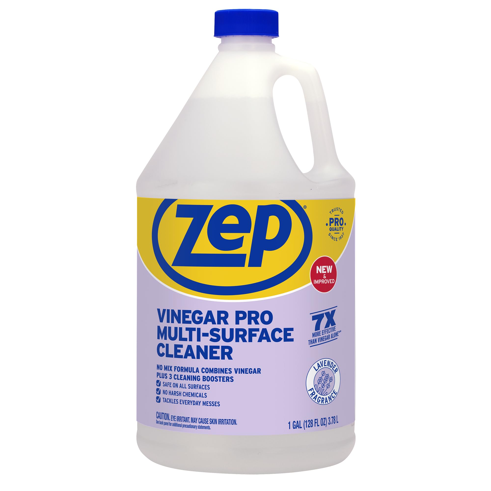 Zep All-Purpose Cleaner With Vinegar - 1 Gallon (Case of 4) R48410 - Gentle for Everyday Use