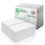 Fresh Towel Disposable Linen-Feel Guest Hand Towels - 12 x 16.5 Inch Soft Absorbent Cloth-Like Napkin Folded Towels for Kitchen Restaurant, Bathroom
