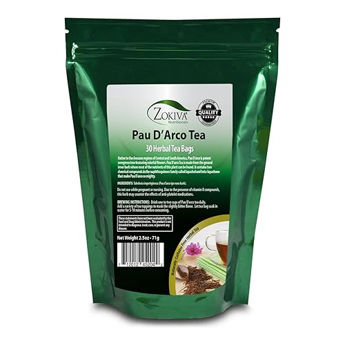 Pau D'Arco Tea 100% Pure (30 Premium Bags) All-Natural Herbal Tea