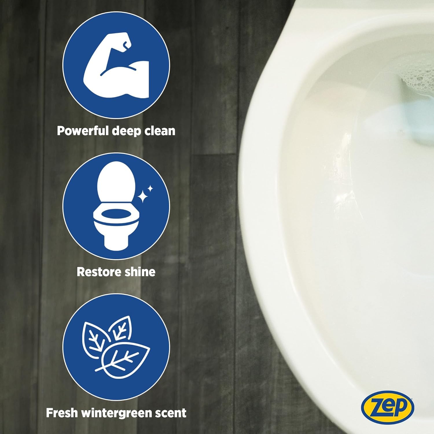Zep Acidic Toilet Bowl Cleaner - 32 oz (Case of 4) - ZUATBC324 - Experience the Ultimate Cleaning Power with Our 2x Thicker Clinging Formula, Designed