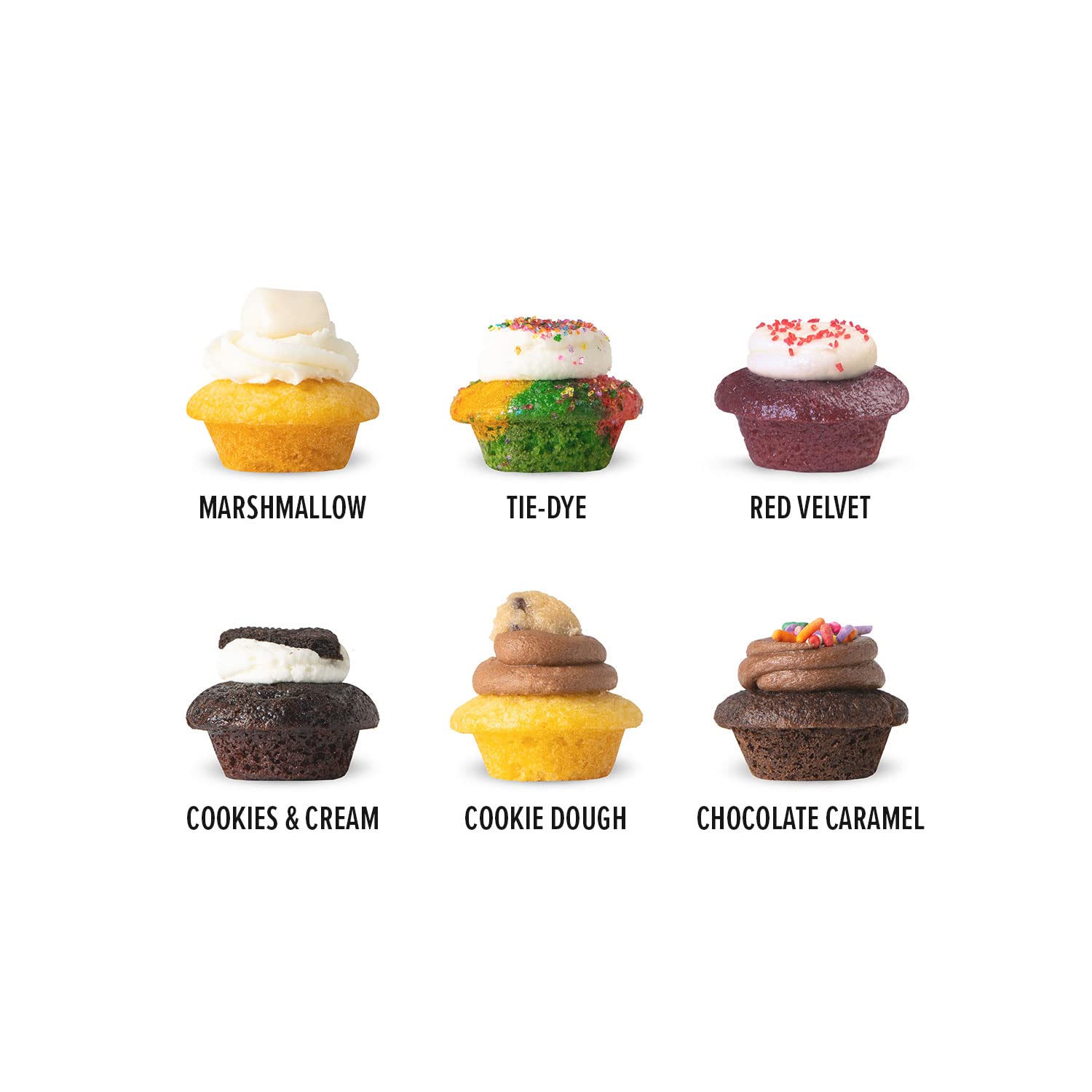 Baked by Melissa Cupcakes - OMGF Oh My Gluten Free Cupcakes - Assorted Bite-Size Gluten Free Cupcakes (100 Count)