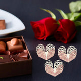 NOLITOY 50pcs Chocolate Paper Holders Truffle Cups Decorative Chocolate Candy Cups Candy Wrapping Papers