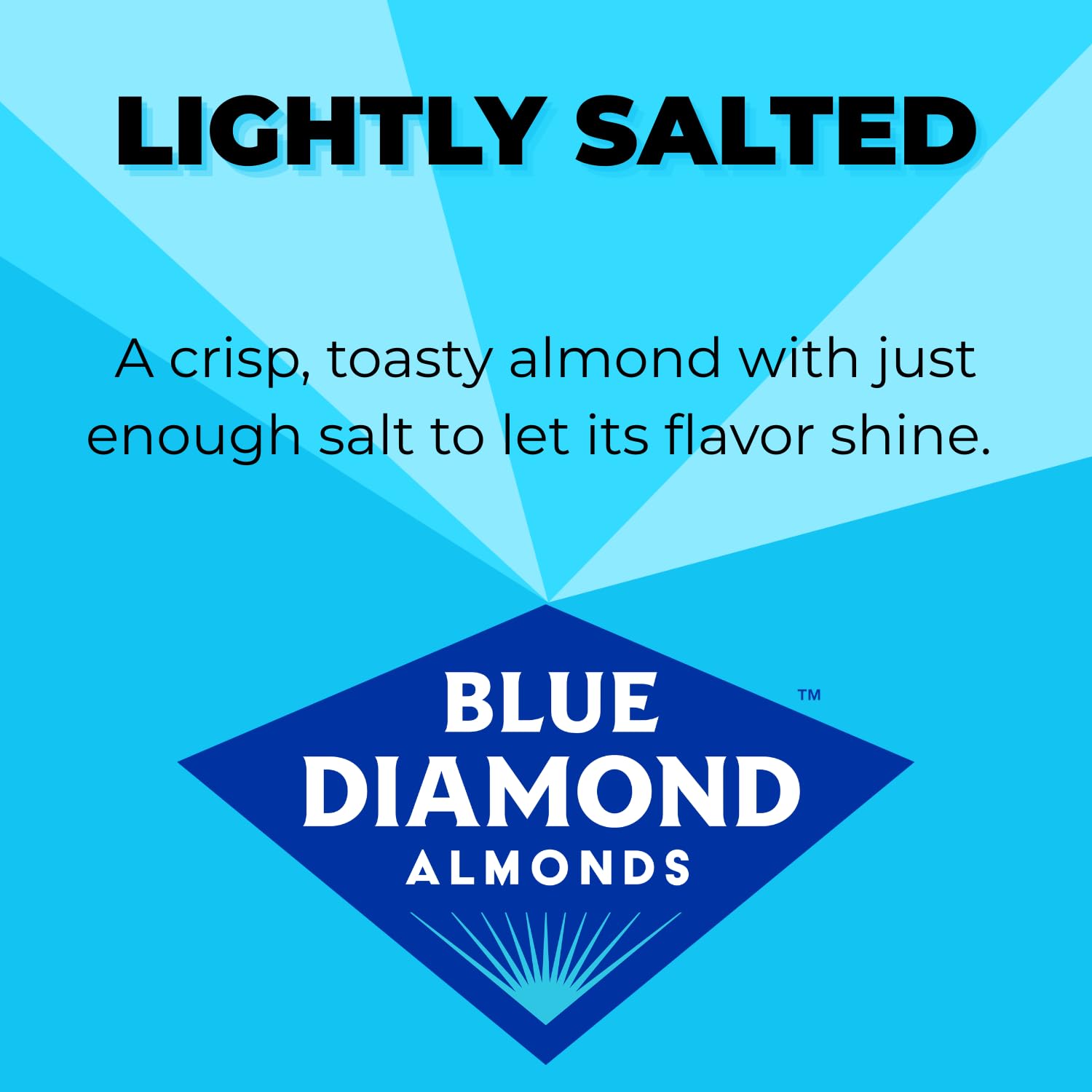 Blue Diamond Almonds, Low Sodium, Lightly Salted Flavored Snack Nuts, Single Serve Bags (1.5 Oz. Tubes, Pack of 12)