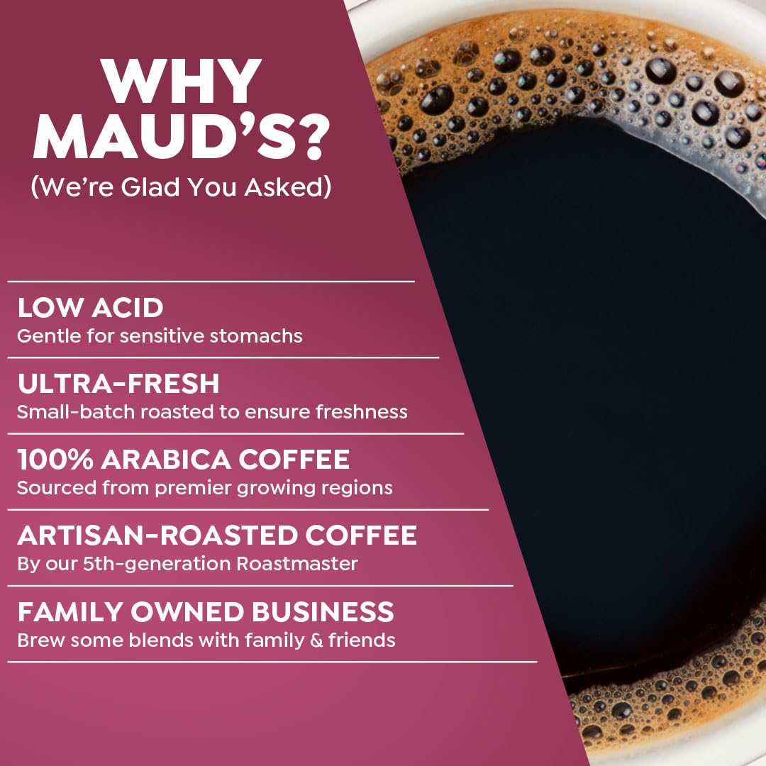 Maud's Original Coffee Pods Variety Pack, 80 ct, 9 Assorted Roasts, Dark & Medium Roast Coffee in Single Serve Pods - 100% Arabica Coffee, Compatible