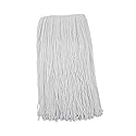 Boardwalk Premium Cut-End Wet Mop Heads, Rayon, 20oz, White, 12/Carton