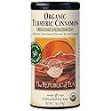 The Republic of Tea Organic Turmeric Cinnamon Herbal Tea, 36 Tea Bags, Naturally Caffeine-Free