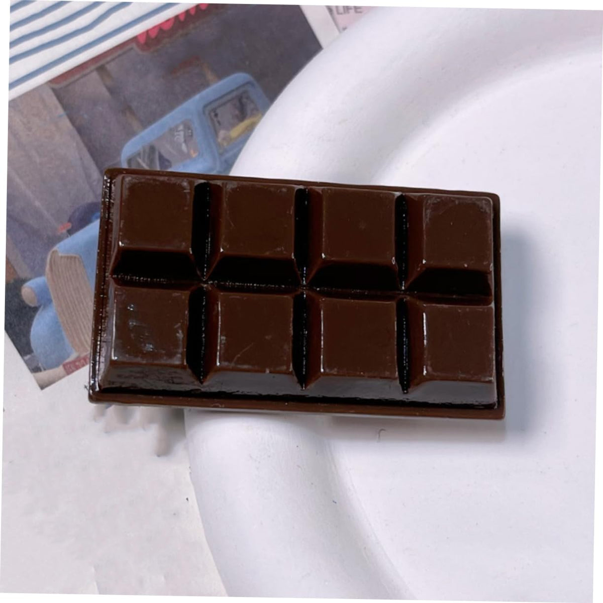 Toyvian 4pcs Valentine's Day Faux Chocolate Decoration Simulated Chocolate Models for Party Supplies Tabletop Decor and Shop Display