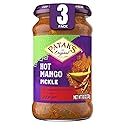 Patak’s Hot Mango Pickle - Authentic Indian Relish w/Mango Chunks, Mustard Seeds & Aromatic Spices - Perfect for Sandwiches, Salads & Cold Meats
