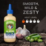 Melinda’s Jalapeño Ranch - 12 oz, 1 Pack - Spicy Ranch Sauce, Hot Creamy Sauce With Jalapeño Peppers - Perfect for Wings, Pizza, Fries, Sandwich