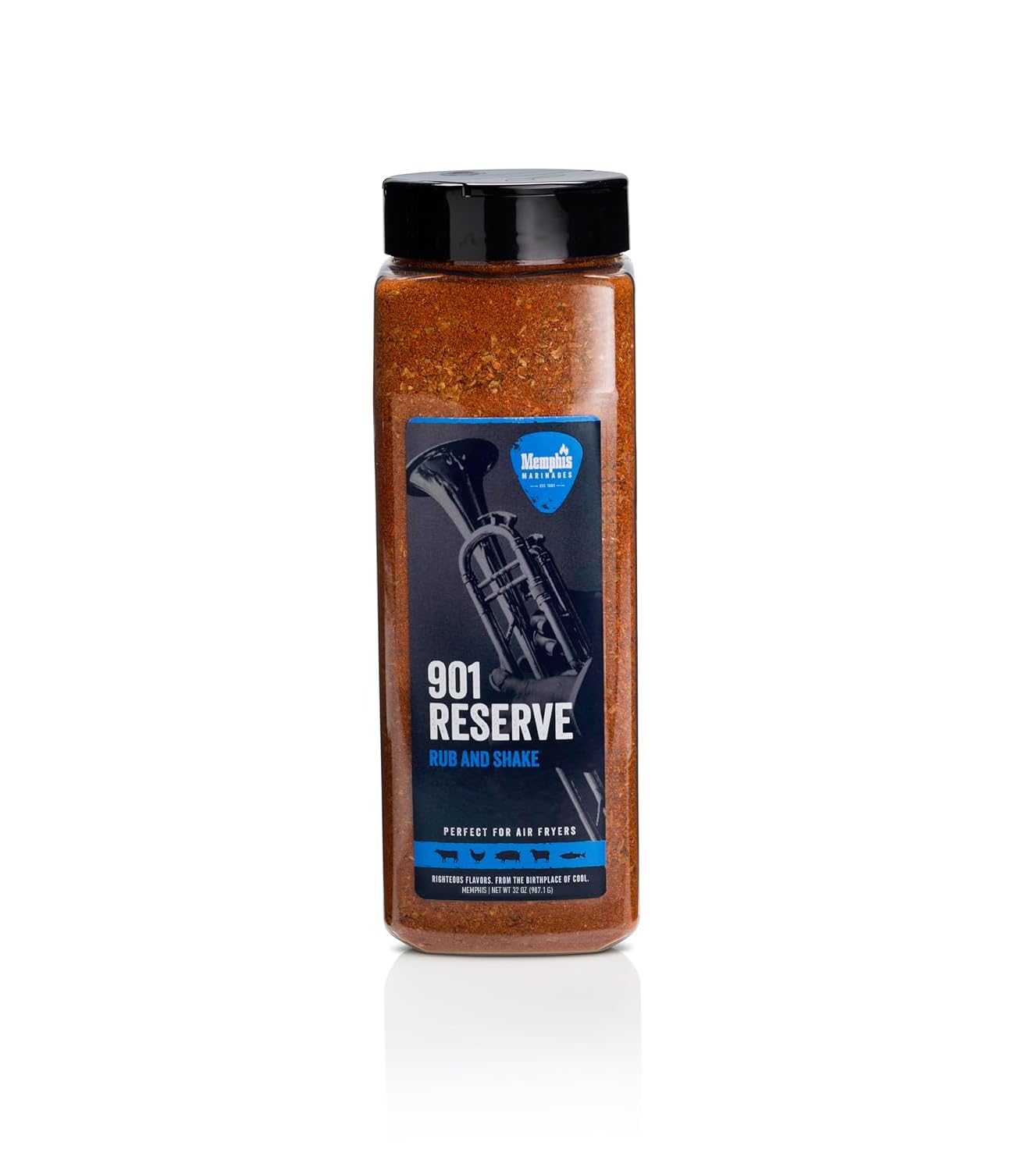 Memphis Marinades 901 Reserve Rub & Shake - BBQ Seasoning & Flavor Enhancer for Chicken, Beef and Pork, 32oz