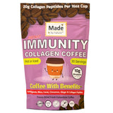 Made by Nature Immunity Collagen Protein Coffee | 30 Servings | Colombian Coffee | 10g Protein | Collagen Peptides | Skin, Joint, Muscle Support |