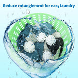 2pcs Hedgehog Dryer Balls Reusable Dryer Porcupine Ball for Dryer Machine Anti Static Soft Laundry Washing Balls (White)