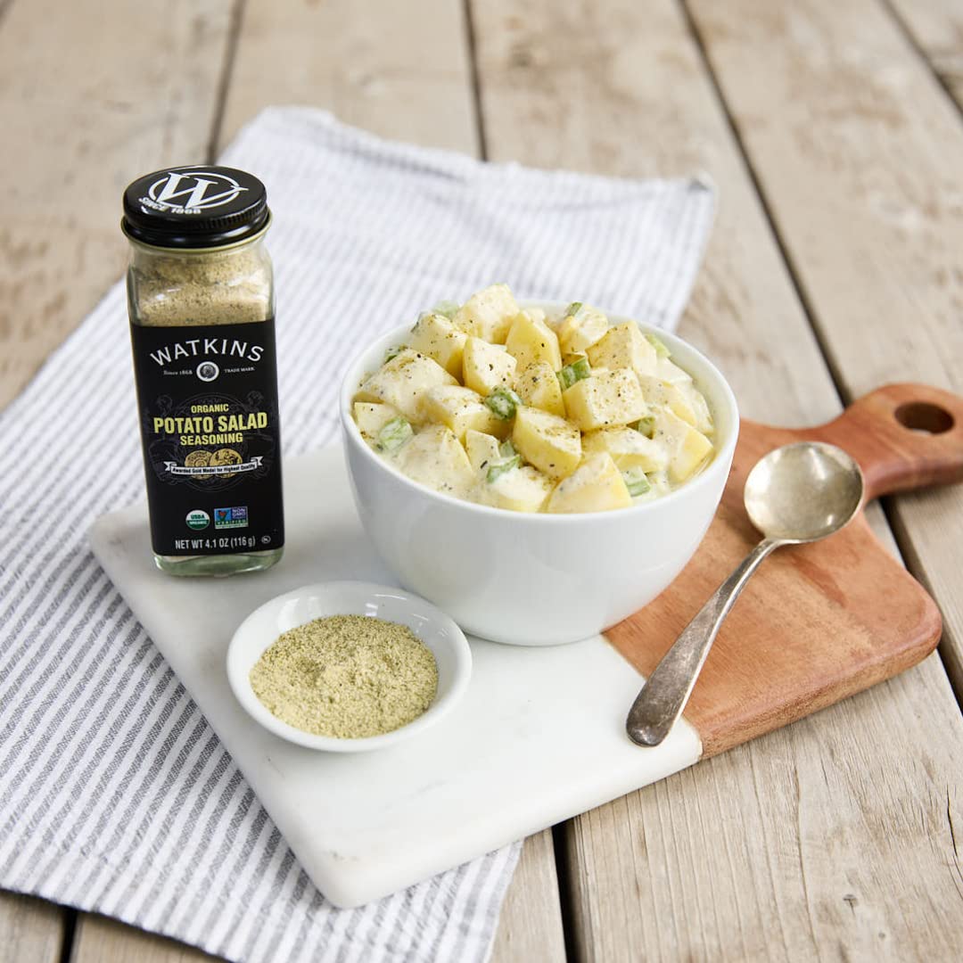Watkins Gourmet Organic Spice Jar, Potato Salad Seasoning, Non-GMO, Kosher, 4.1 oz. Bottle, 1-Pack