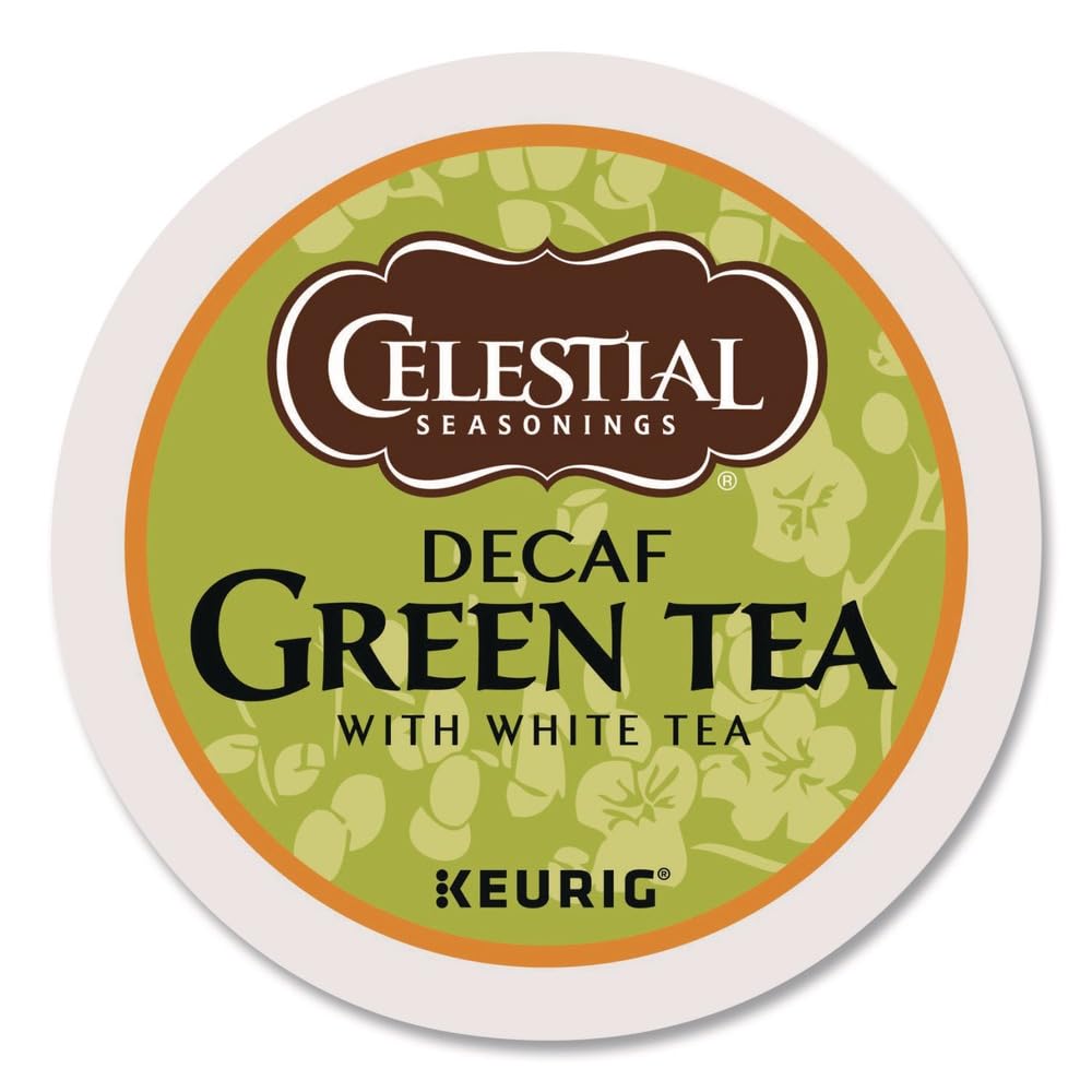 Celestial Seasonings 14737 Decaffeinated Green Tea K-Cups, 24/box