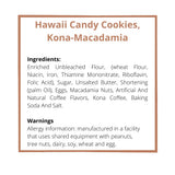 Hawaii Candy Kona Coffee Macadamia Nut Cookies | Authentic Made in Hawaii | Healthy Snacks | Safe for School 5 oz (1 Pack)