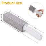 Kadden 2 Pack Pumice Stone Toilet Bowl Cleaner with Handle, Hard Water Ring Remover & Stain Scrubber for Bathroom, Pool, Sink and Tub, Ergonomic Heavy