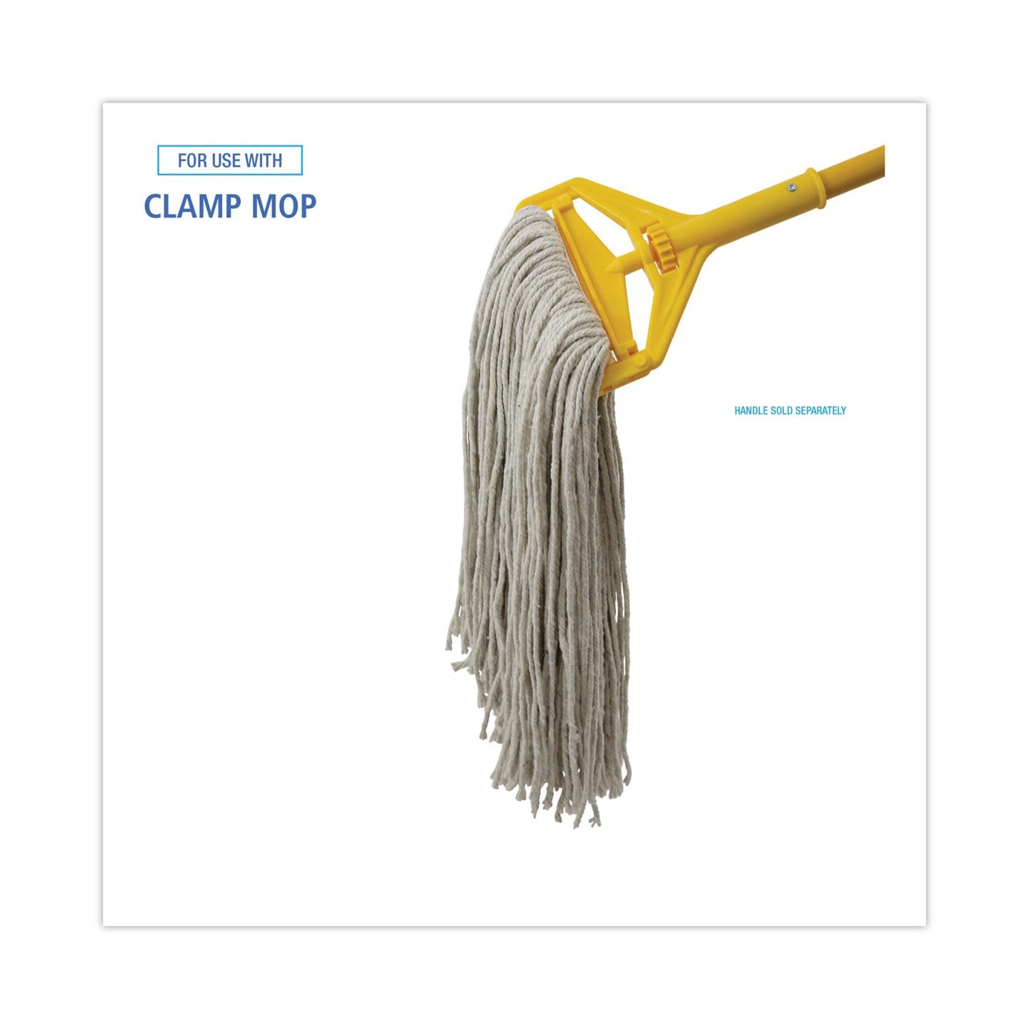 Boardwalk Premium Cut-End Wet Mop Heads, Cotton, 20oz, White, 12/Carton