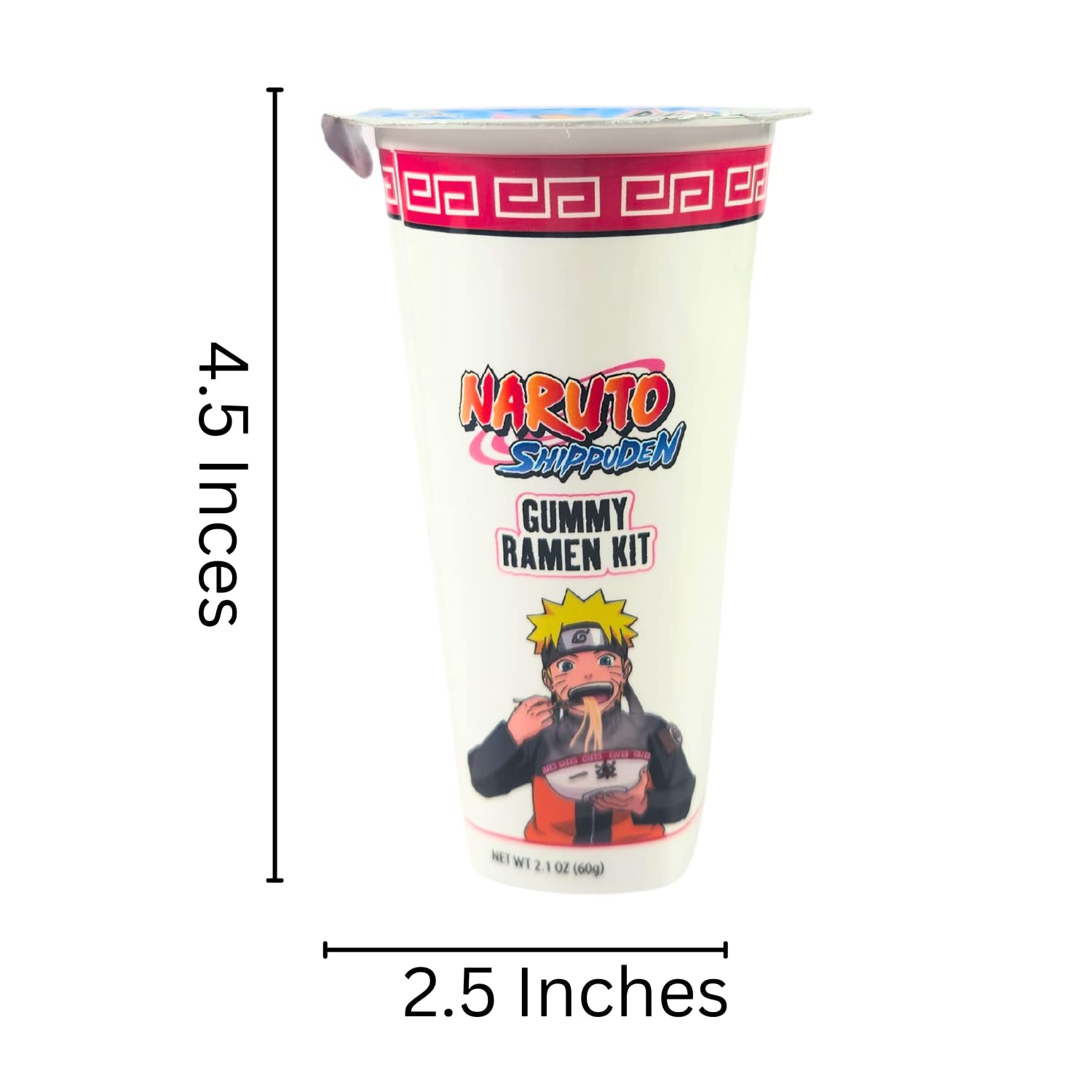 Naruto Shippuden Gummy Ramen Kit Make Your Own Fruity Candy Ramen (2 Pack) with 2 Gosutoys Stickers