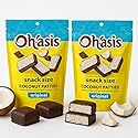 Snack Size Coconut Patties - Pack of 2 - Original Creamy Coconut Covered in Rich Dark Chocolate - Individually Wrapped Candy Bites - Tropical