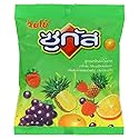 Sugus Candy, Orange Flavor, Black Currant Flavor, Pineapple Flavor mix fruit juice, Raspberry Flavor Candy 95g