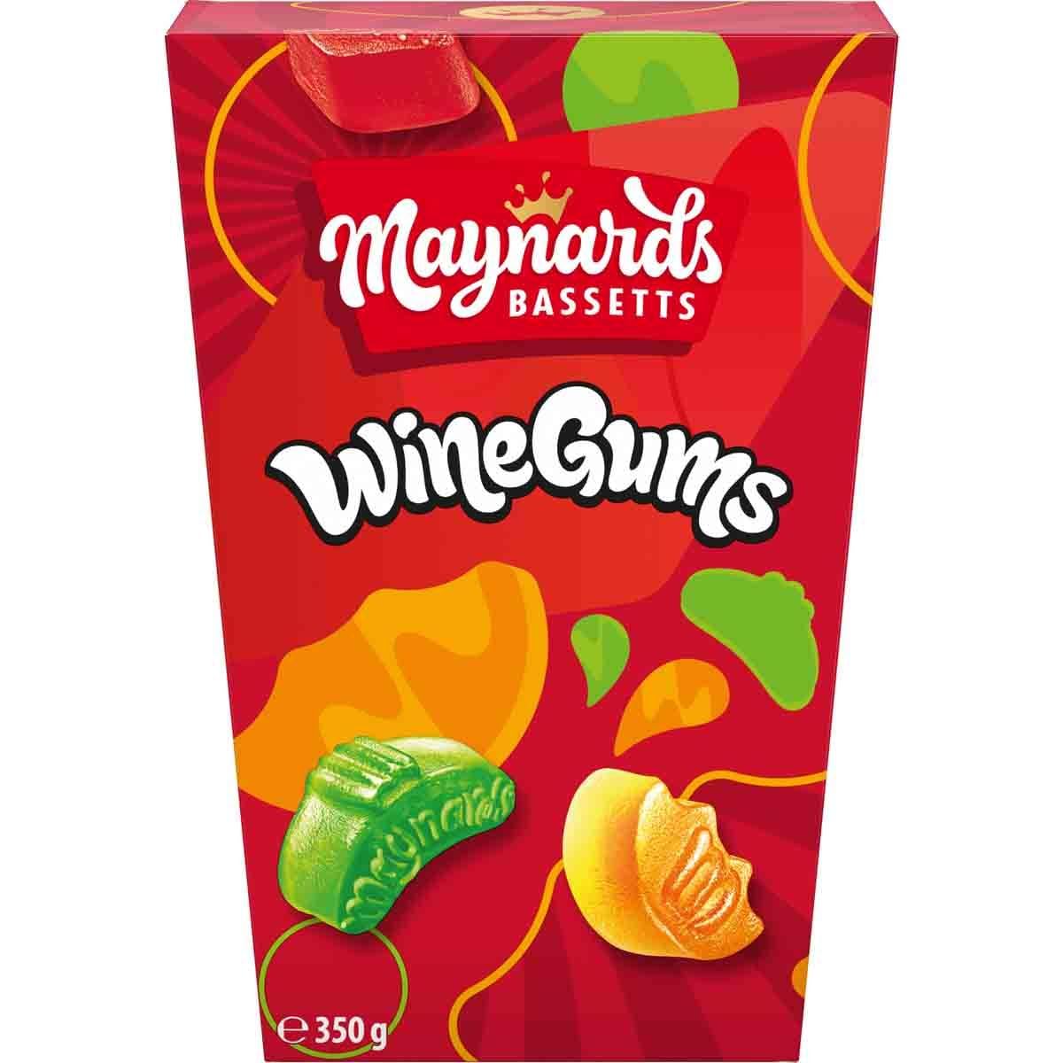Maynards Bassetts Wine Gums Carton 350g (Pack of 2)