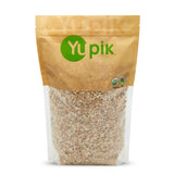 Yupik Organic Barley Flakes, 2.2 lb (35.2 oz), Non-GMO, Vegan, Kosher, Steamed, Rolled & Lightly Roasted Whole Barley Grains, Source of Fiber & Iron, Alternative to Oats, Ideal for Cooking & Baking