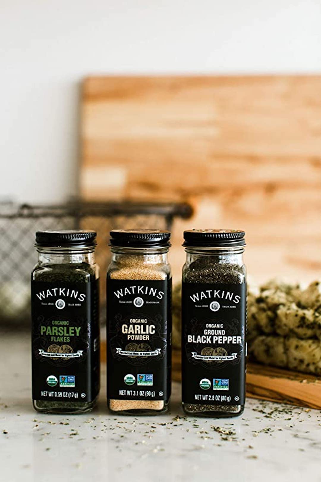 Watkins Gourmet Organic Spice Jar, Parsley Flakes, Non-GMO, Kosher, 0.59 Ounce Jar, 1-Pack