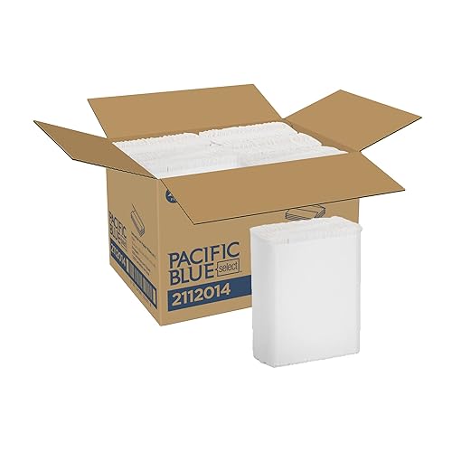 Georgia-Pacific Professional Series Premium 1-Ply C-Fold Paper Towels by GP PRO (Georgia-Pacific); White; 2112014; 200 Towels Per Pack; 6 Packs Per