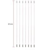 Dryer Vent Cleaner Kit: Dryer Vent Cleaning Rods as Accessories, Only Rods Not Including Brush Head,Extends To Your Require Size (10)