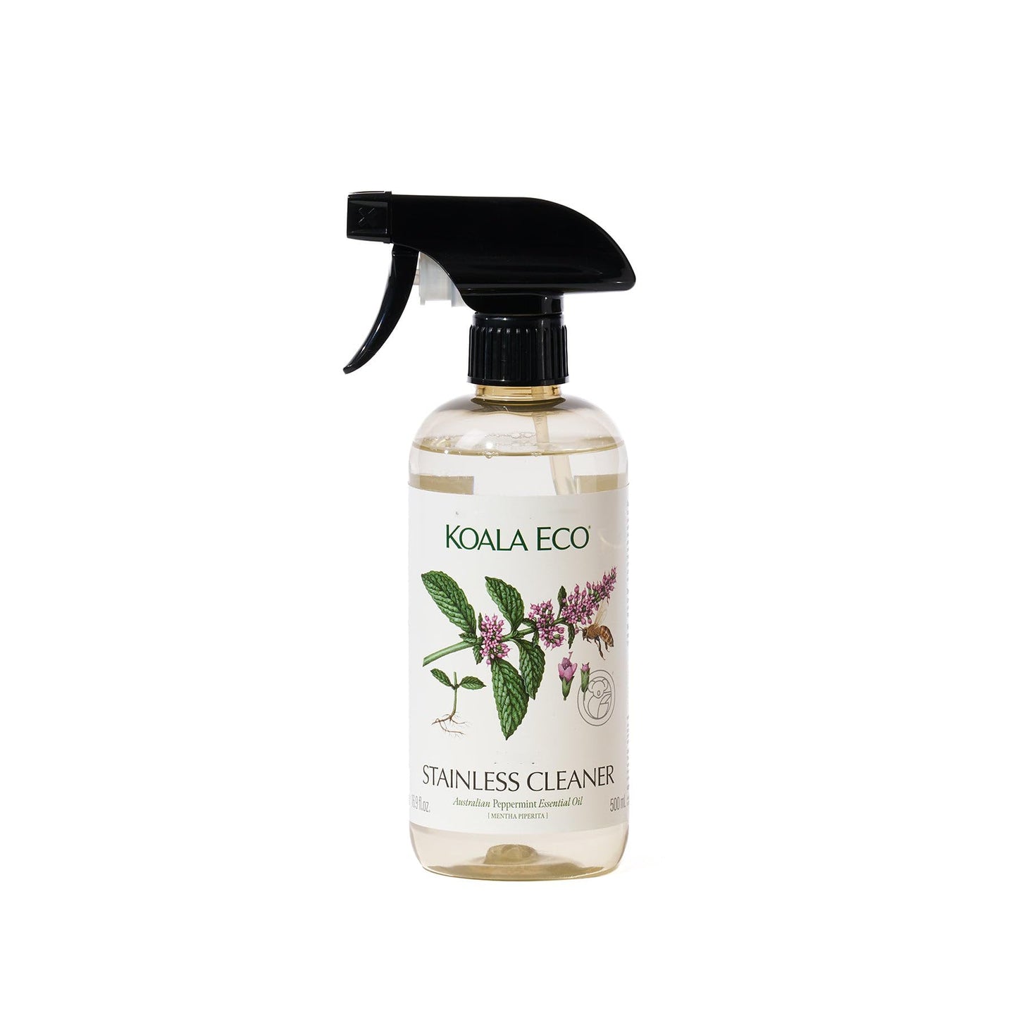 Koala Eco Stainless Steel & Chrome Cleaner - Peppermint Essential Oil - 16oz