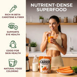 Gya Tea Co Carrot Powder 1.1 lb (17.64 oz) - Made from Carrot Juice for Flavor, Juices, Smoothies & Baking - Natural Superfood Powder for Vision